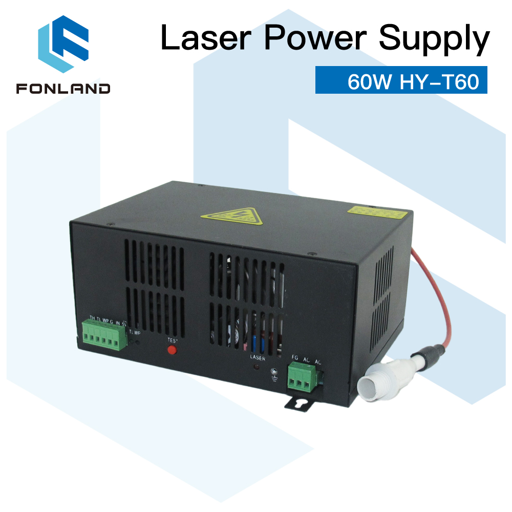 Laser Power Supply 60W - FONLAND 60W HY-T60 CO2 Laser Power