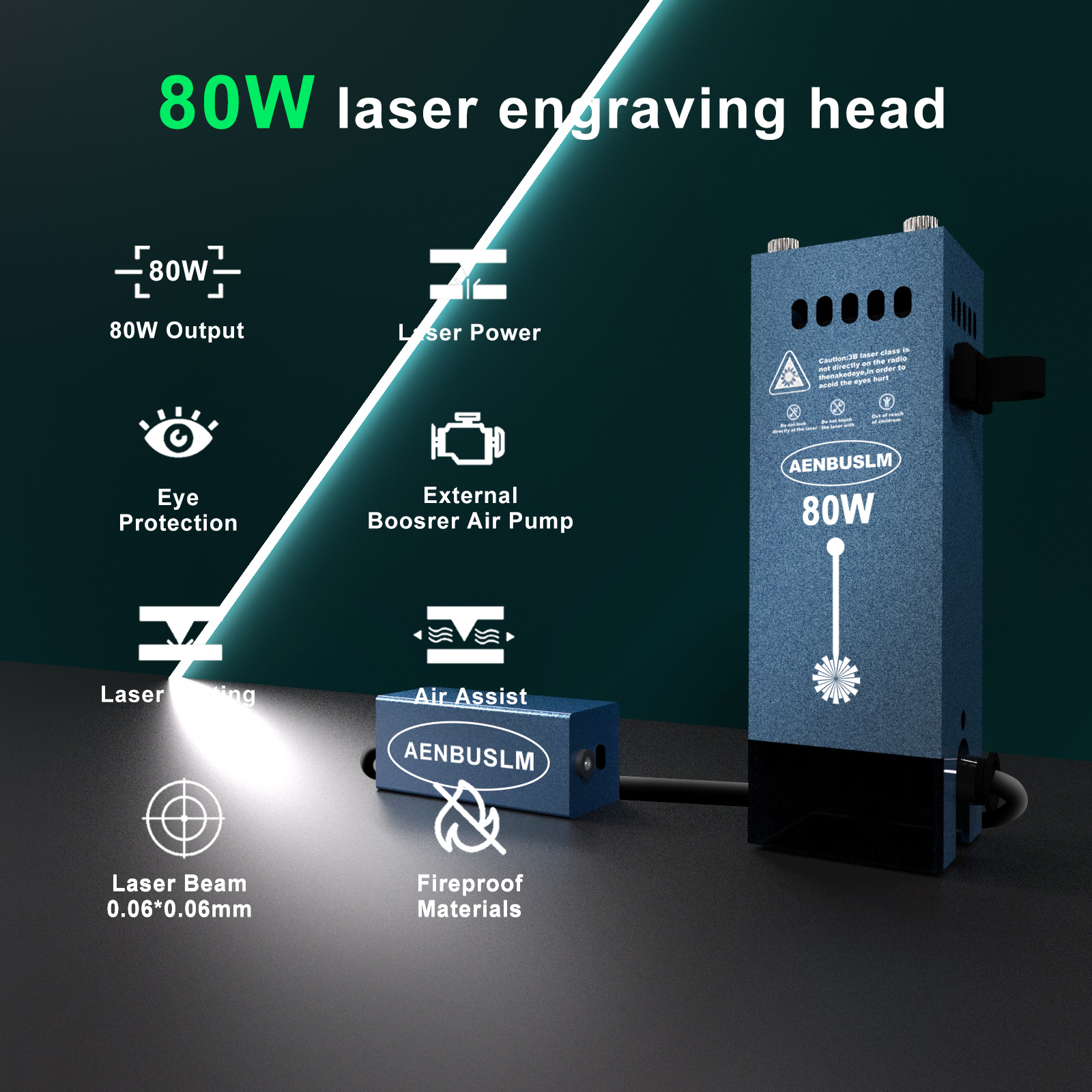 AENBUSLM 80W Laser Engraving H – Industrial Laser Removal recenzja i cena