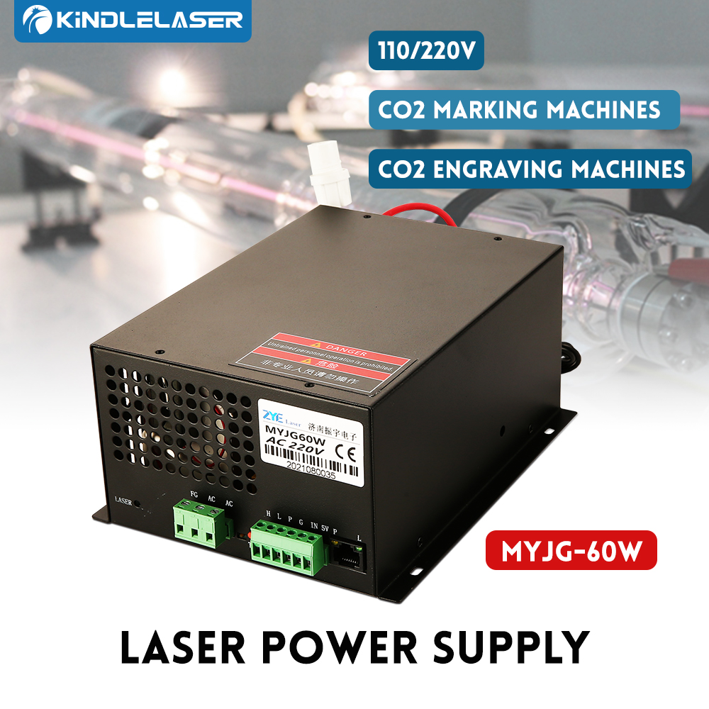 KINDLELASER 60W CO2 Laser Powe – Laser Power Supply 60W recenzja i cena