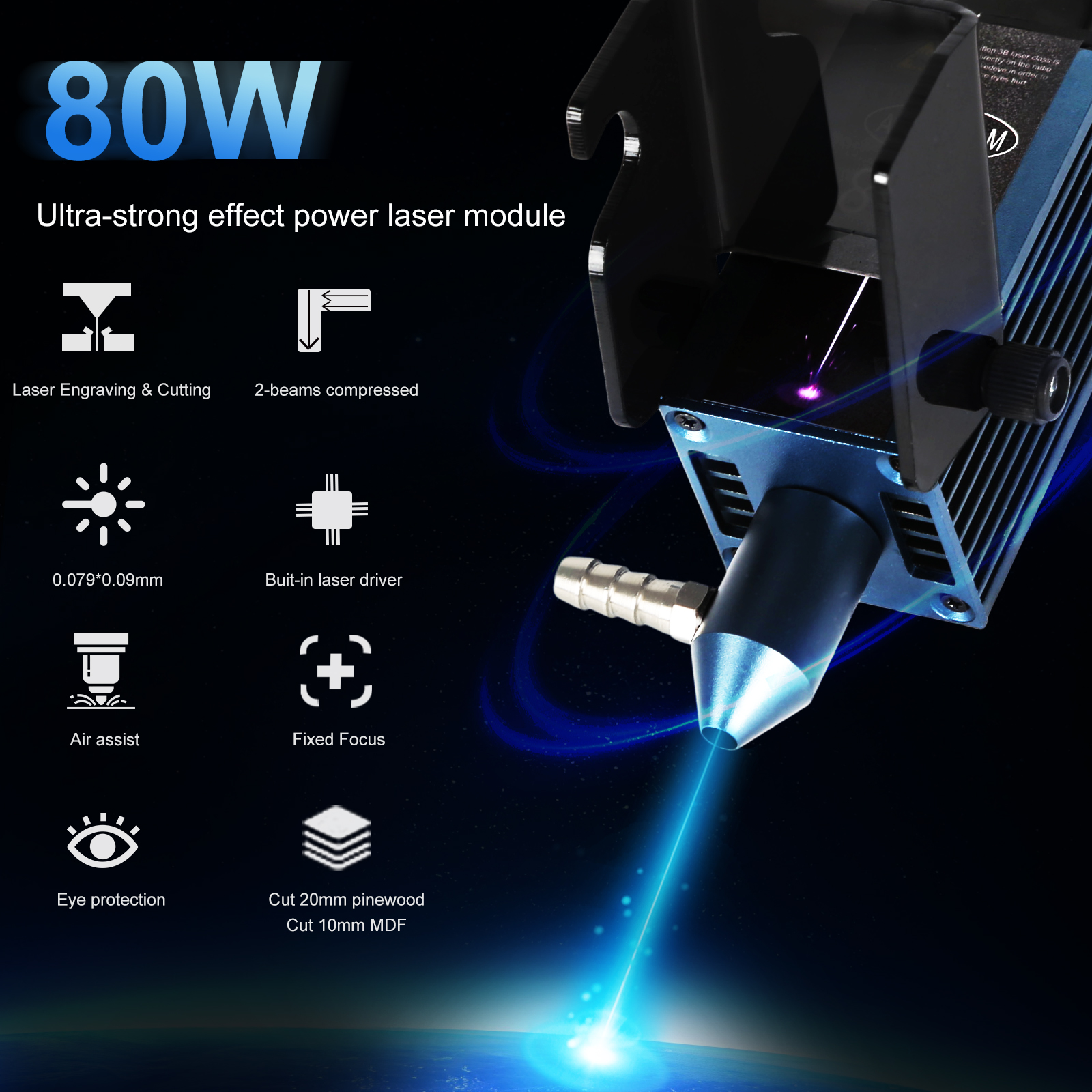 AENBUSLM 40W 80W Laser Cutting – Industrial Laser Removal recenzja i cena