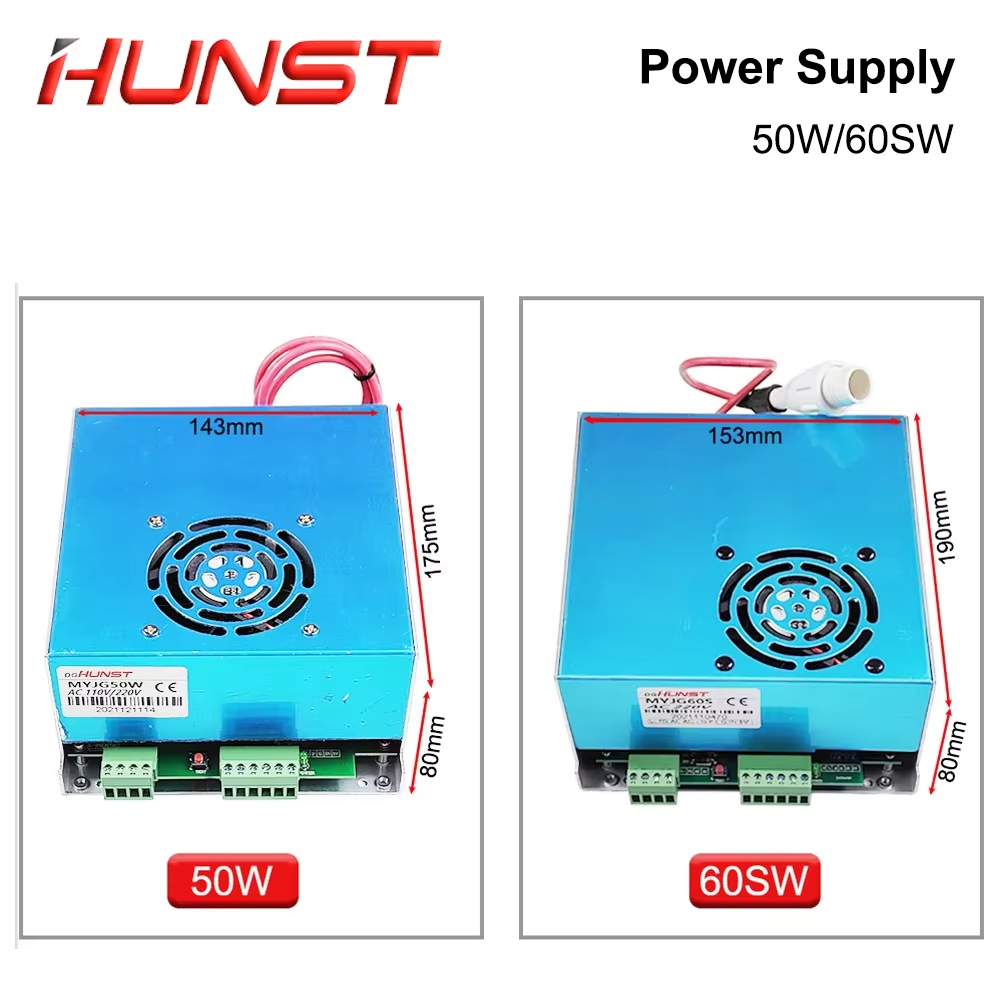 Hunst MYJG 50W 60W CO2 Laser P – Laser Power Supply 60W recenzja i cena