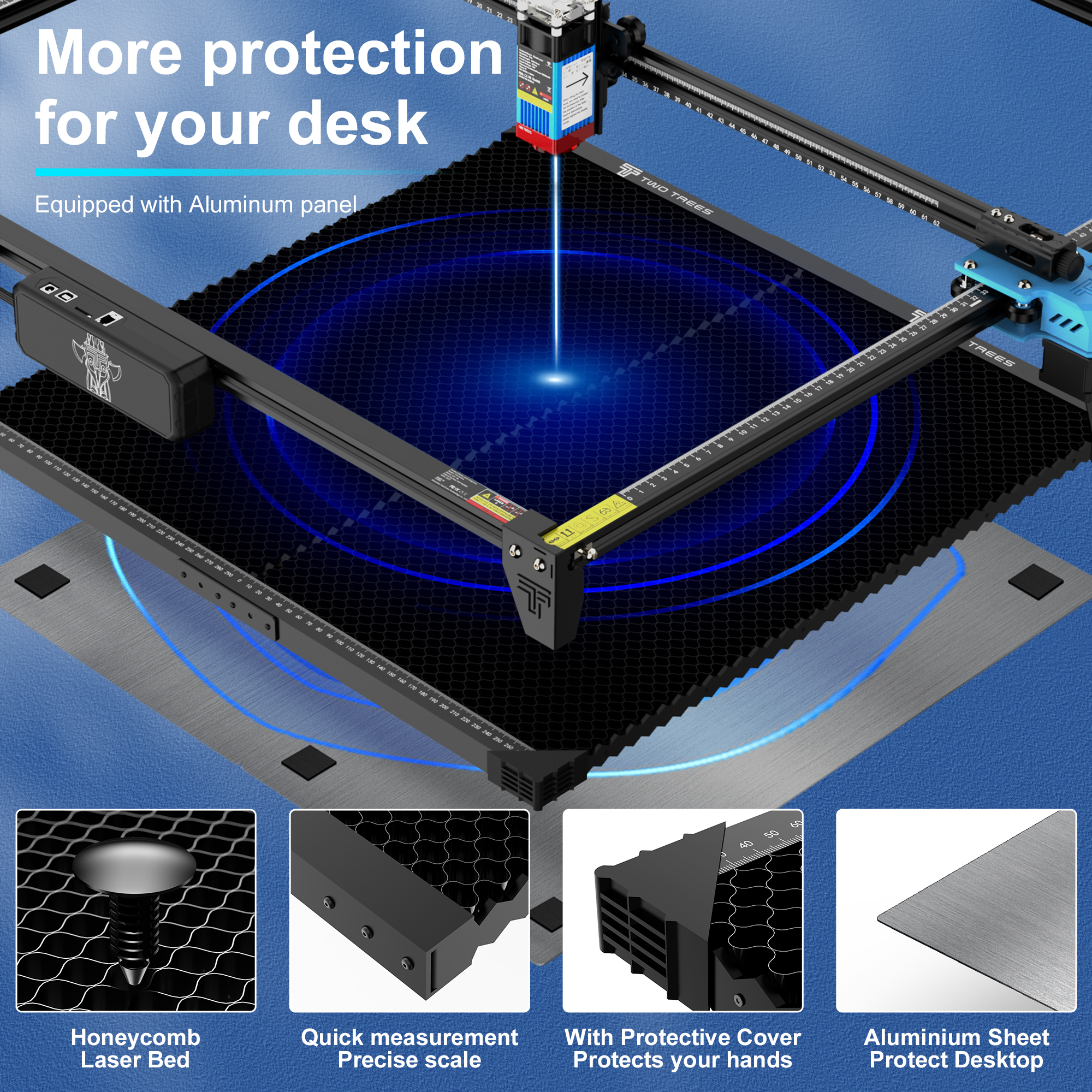 TWO TREES 600x600mm Upgraded S – Industrial Laser Table recenzja i cena