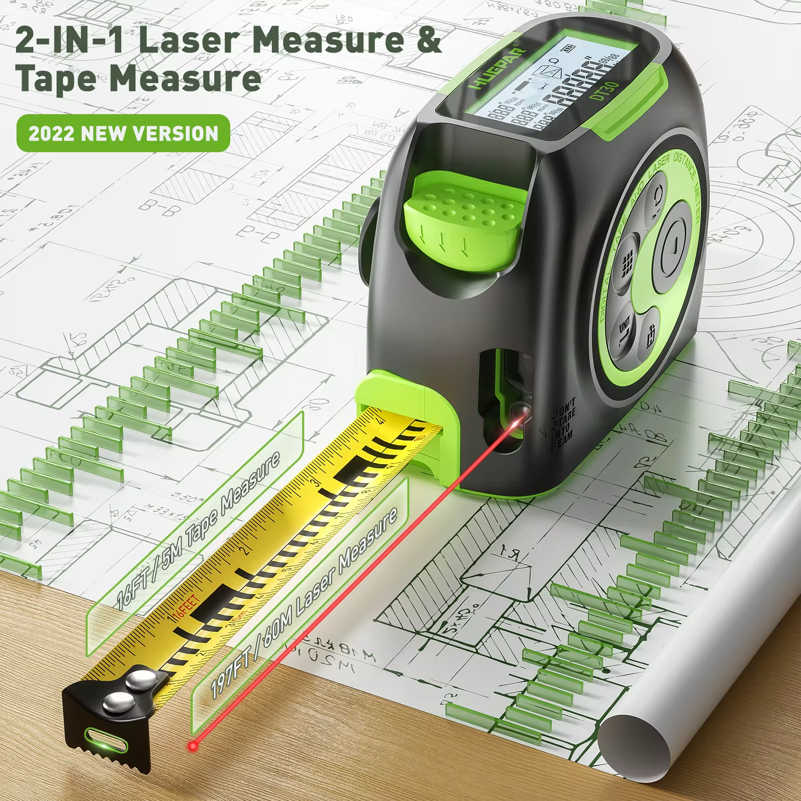 Huepar Digital 60M 197ft Laser – Industrial Laser Training recenzja i cena