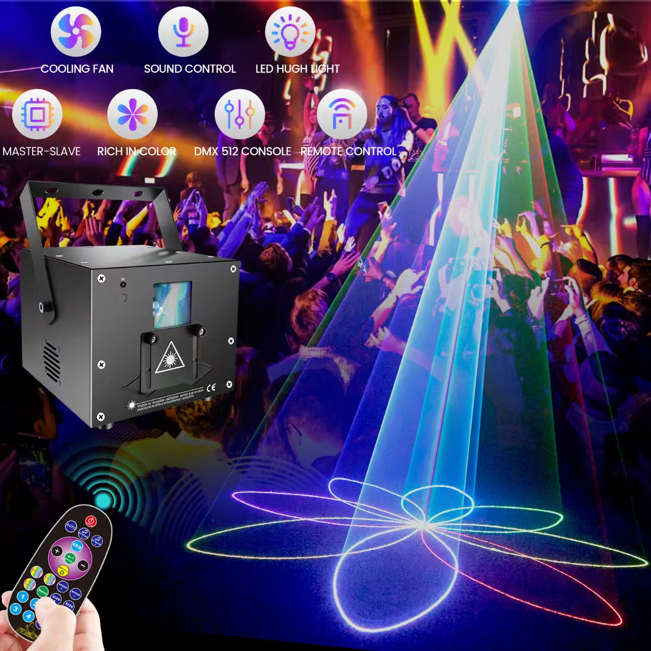 5W RGB Laser Light DMX512 Remo – Laser Power Supply 60W recenzja i cena