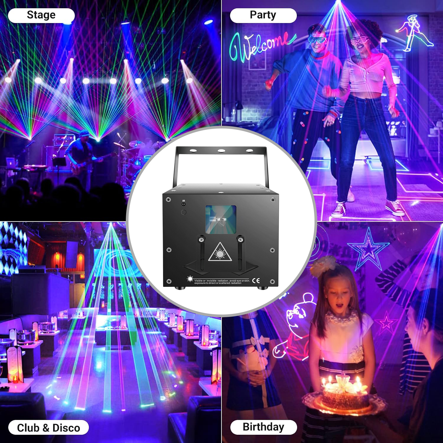 5W RGB Laser Light DMX512 Remo – Laser Power Supply 60W recenzja i cena