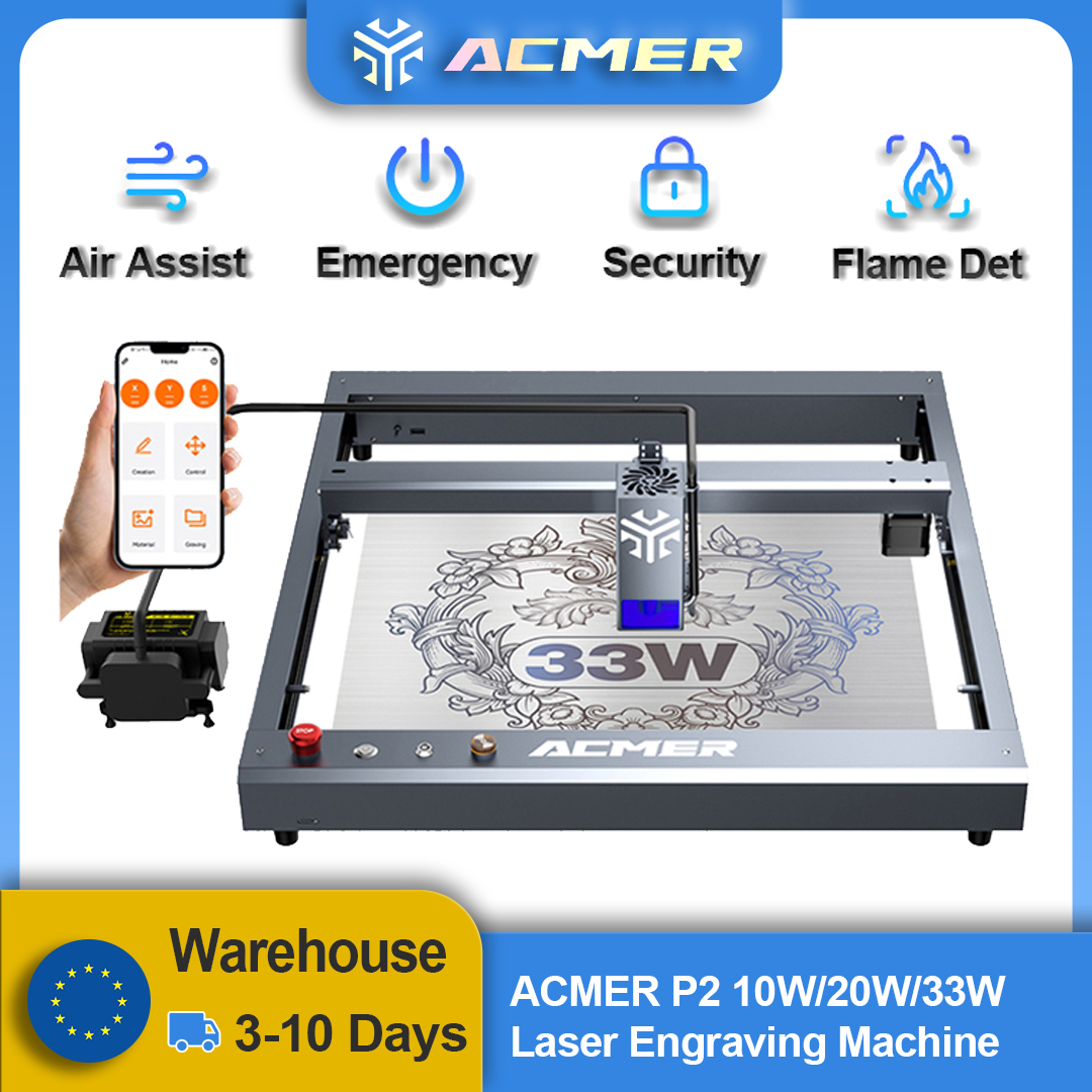 ACMER P2 Laser Engraver 33W 20 – Industrial Laser Table recenzja i cena