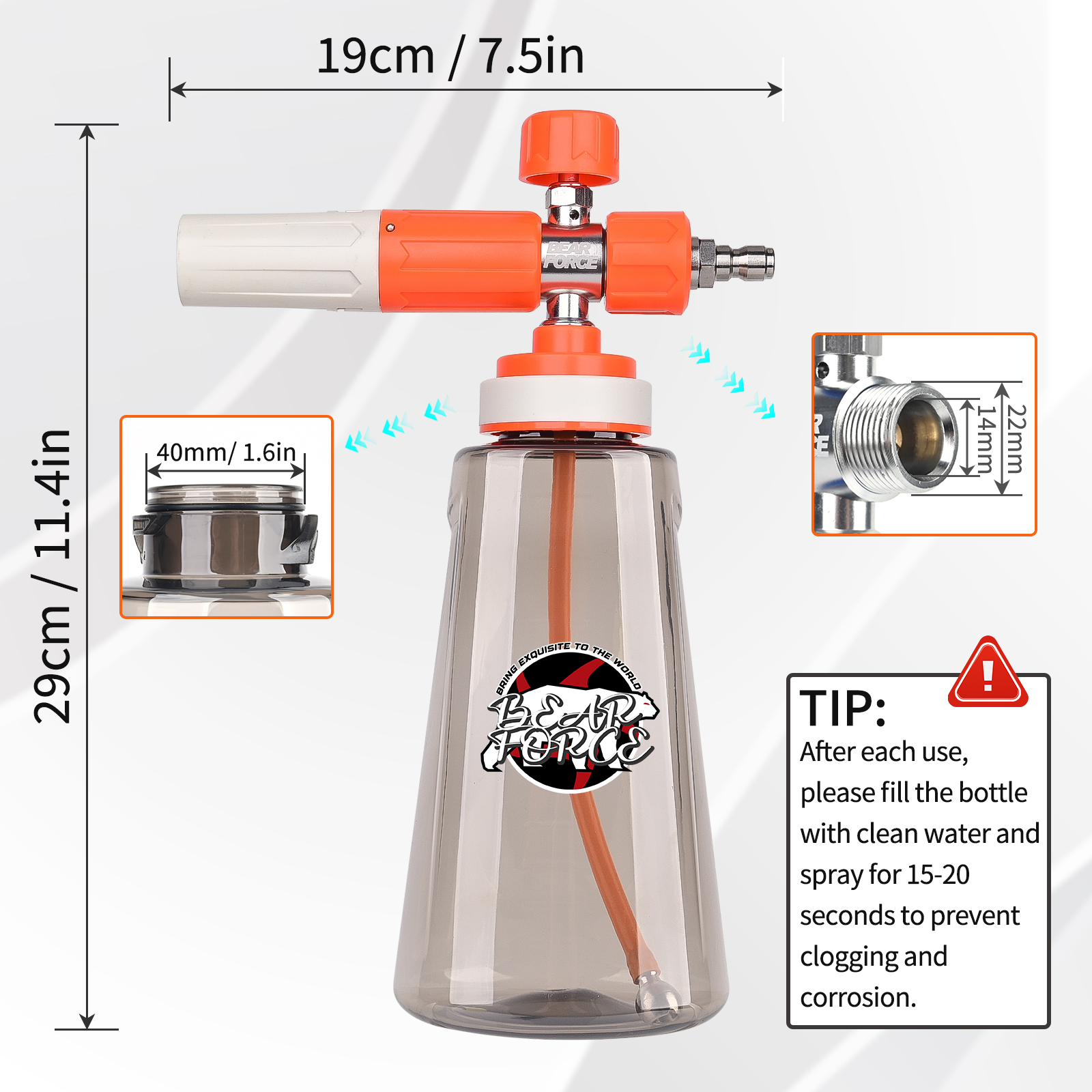Pressure Washer Upgraded Foam  – Laser Nozzle Ceramic recenzja i cena