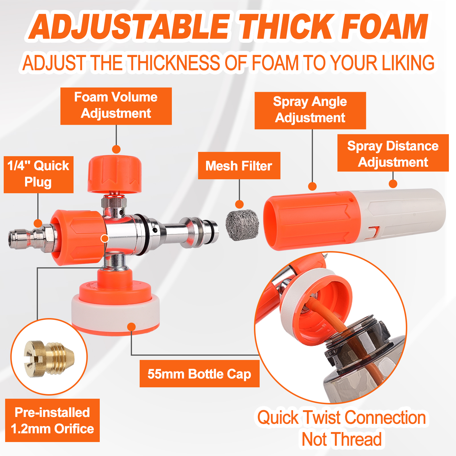 Pressure Washer Upgraded Foam  – Laser Nozzle Ceramic recenzja i cena