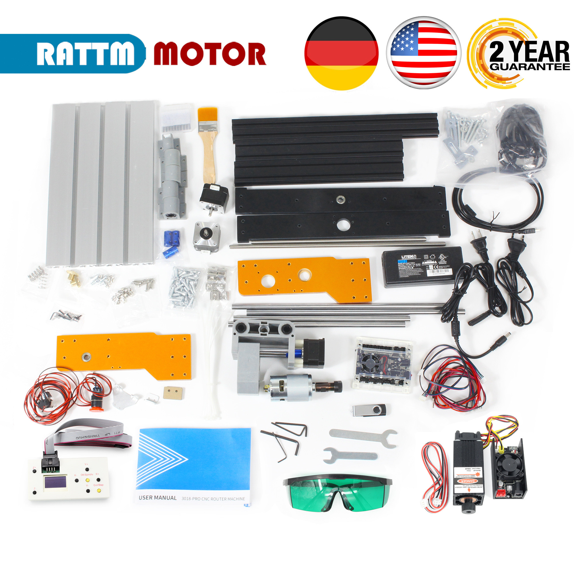 【EU&USA Stock】CNC 3018 PRO Las – Industrial Laser Removal recenzja i cena