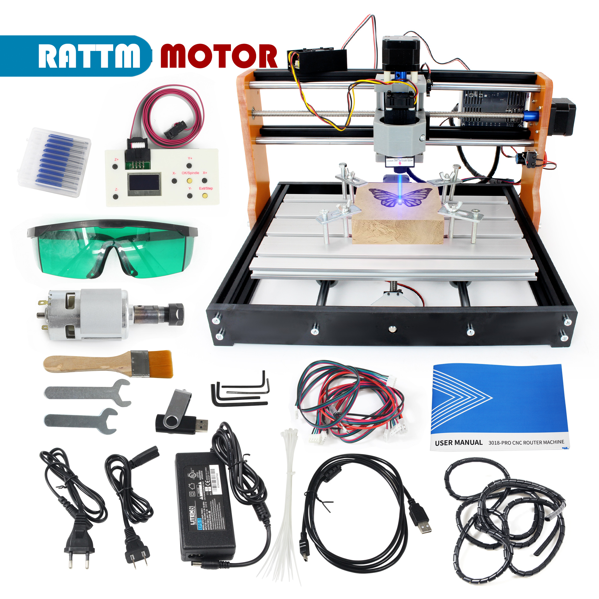 【EU&USA Stock】CNC 3018 PRO Las – Industrial Laser Removal recenzja i cena