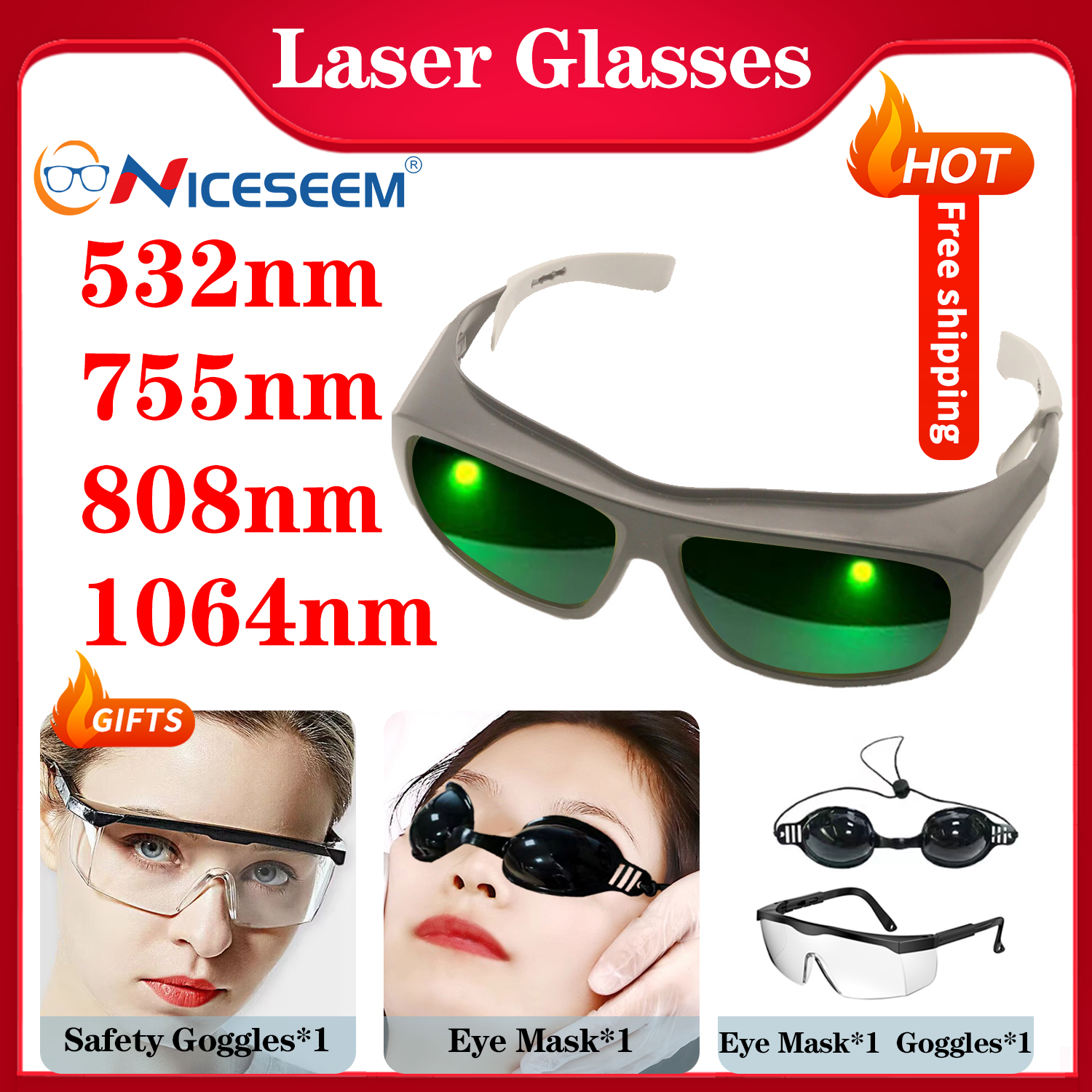 Laser Protective Glasses Hair  – Laser Safety Goggles recenzja i cena