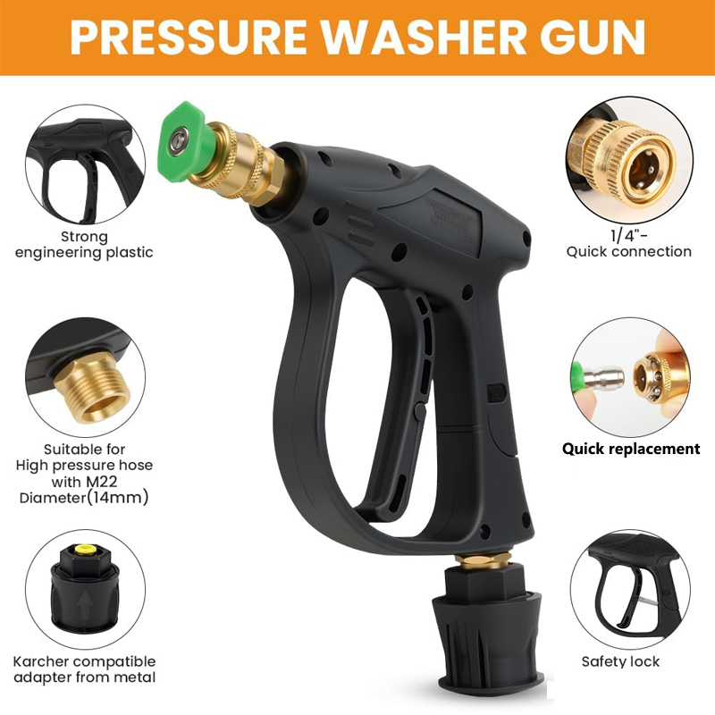 High Pressure Washer Gun with  – Laser Nozzle Ceramic recenzja i cena