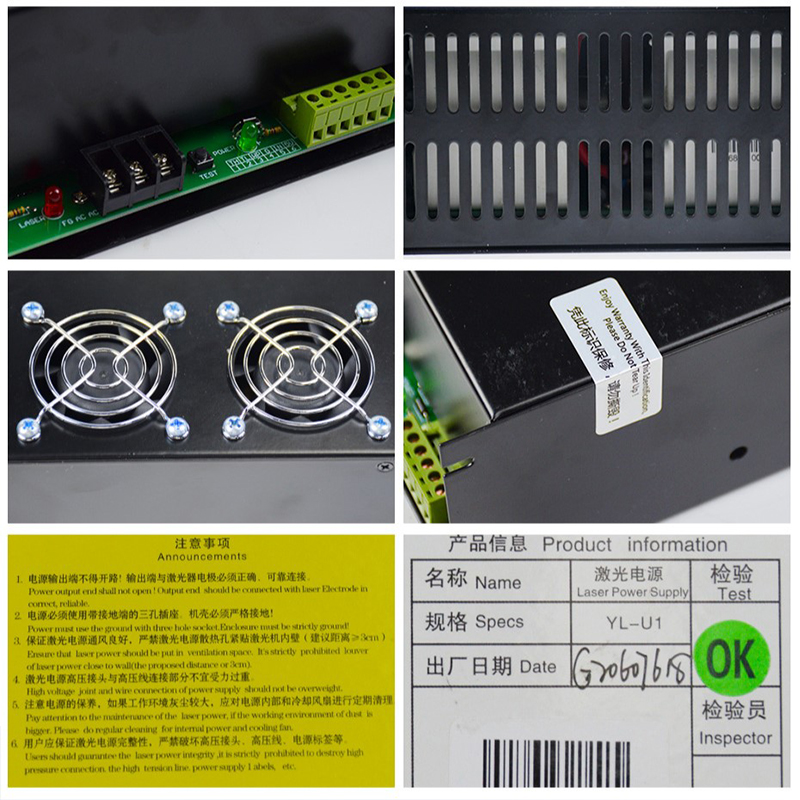 YongLi 110v 220v Co2 Laser Pow – Laser Power Supply 60W recenzja i cena