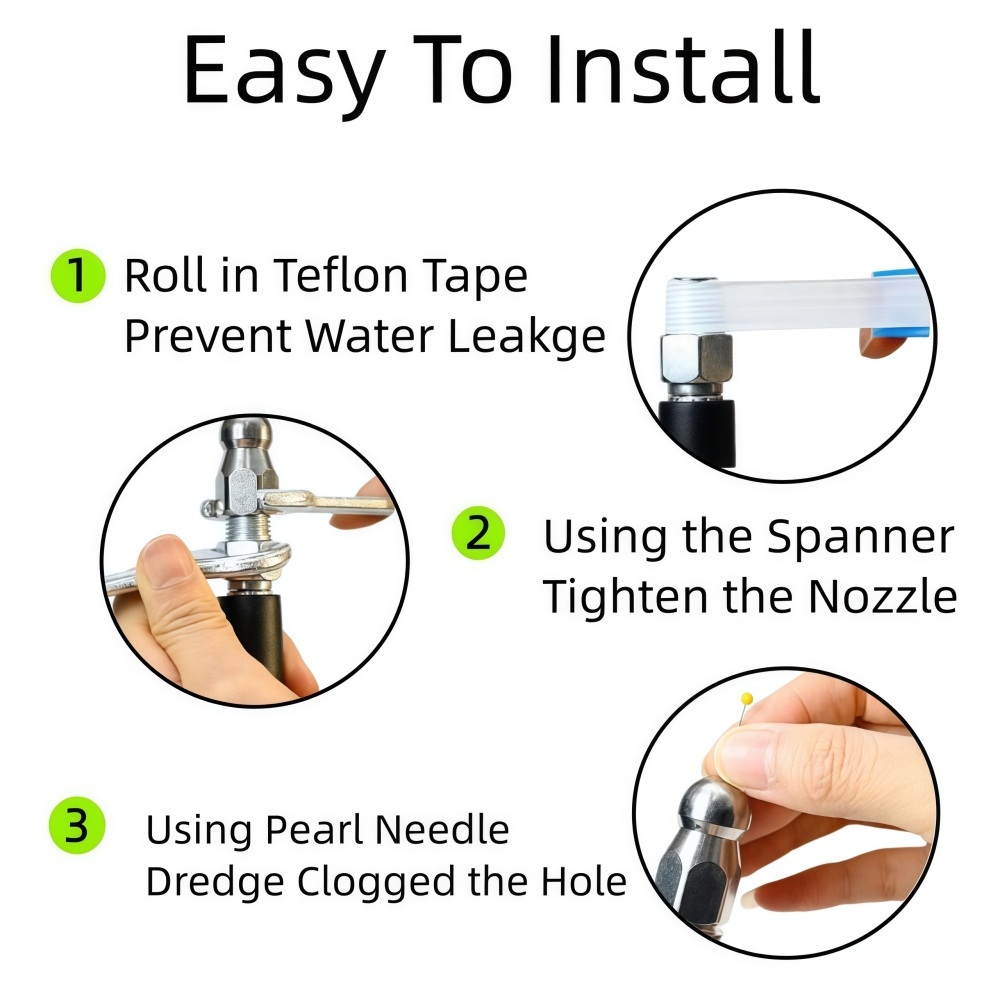 5~50m Pressure Washer Sewer Je – Laser Nozzle Ceramic recenzja i cena