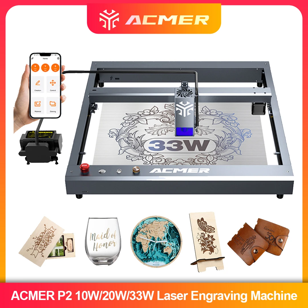 ACMER P2 Laser Engraver 33W 20 – Industrial Laser Table recenzja i cena