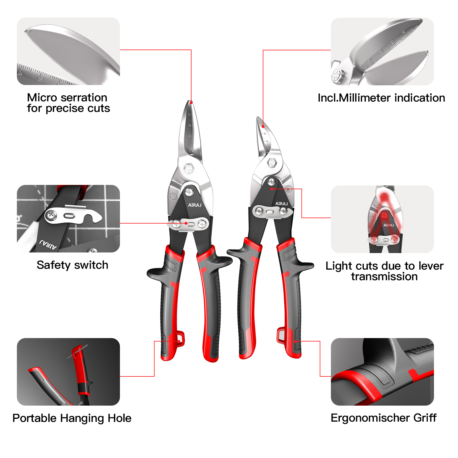 AIRAJ  Aviation Scissor Tin Sn – Industrial Laser Removal recenzja i cena