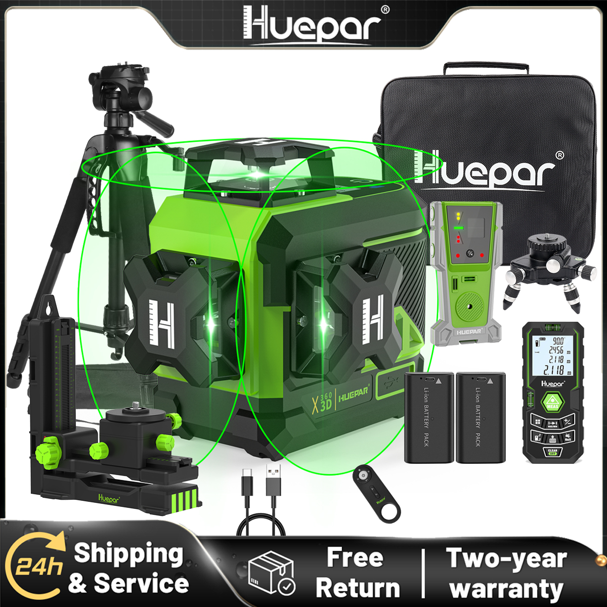 Huepar 3D Cross Line Laser Lev – Industrial Laser Line recenzja i cena