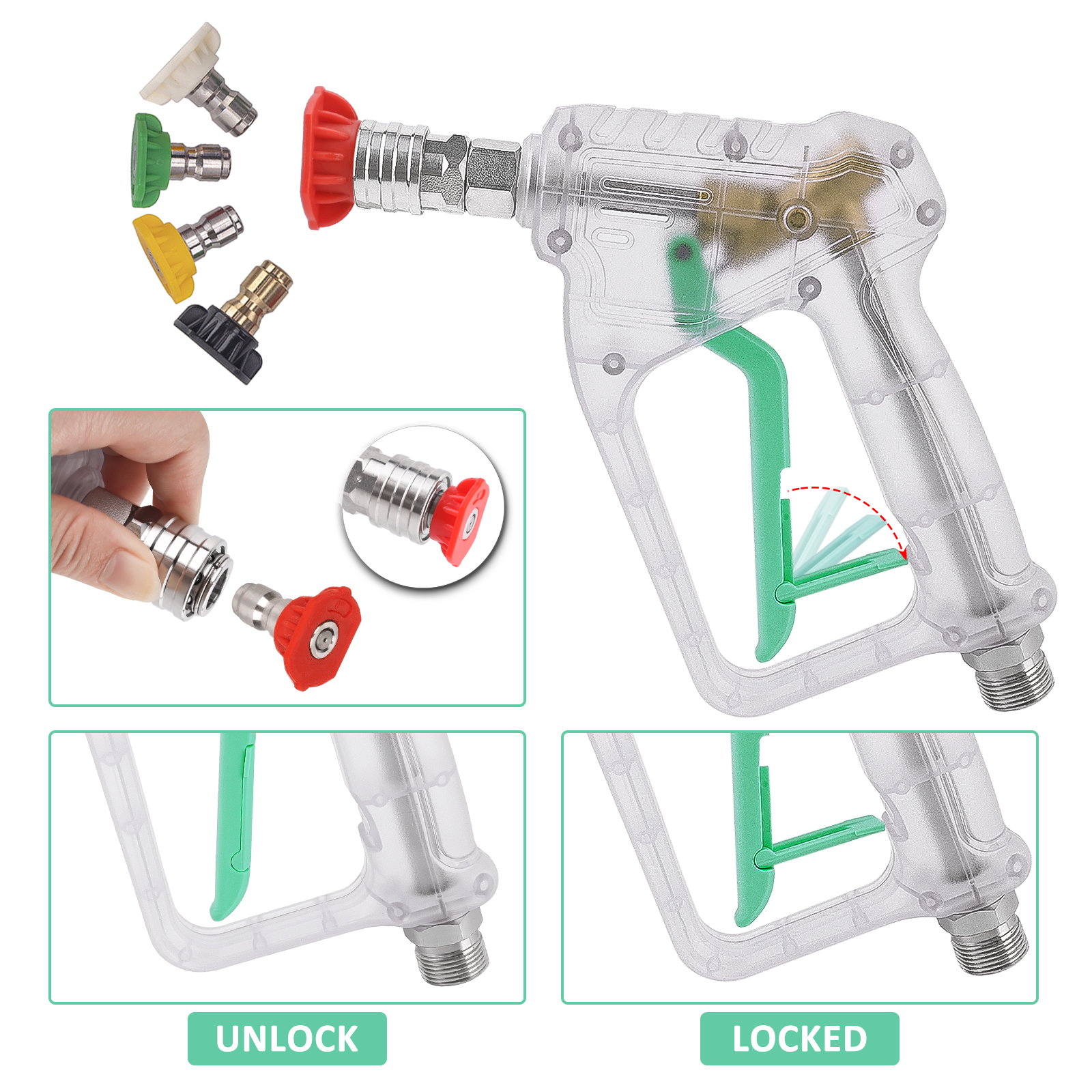 Pressure Washer Gun Kit - Conv – Laser Nozzle Ceramic recenzja i cena